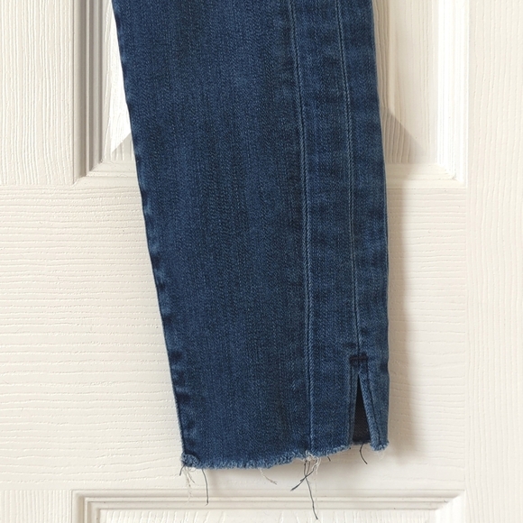 Paige Hoxton Classic Medium Wash High Waisted Ankle Cropped Skinny Jeans 24 - Picture 14 of 14